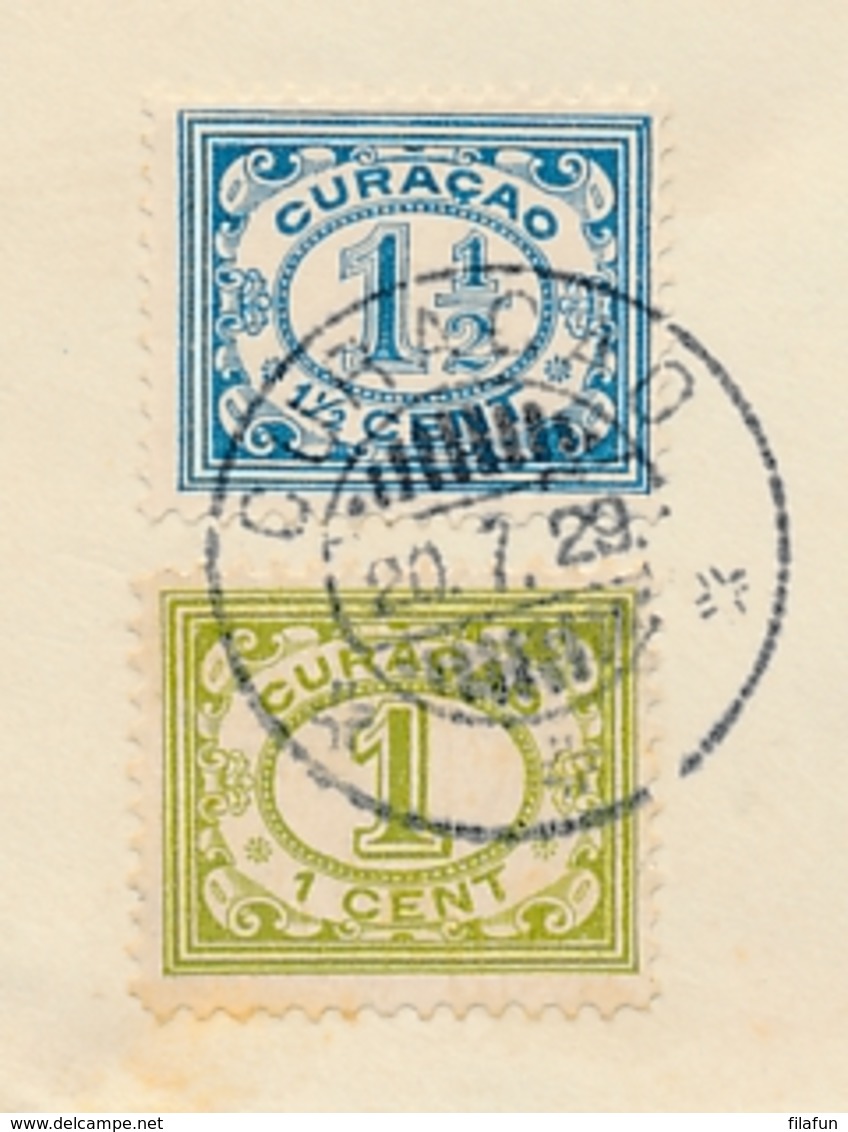 Curacao - 1929 - 12,5 Cent Wilhelmina Met SS Bolivar, Envelop G25 + 2,5 Cent Van KB Curacao Naar Amsterdam / NL - Niederländische Antillen, Curaçao, Aruba