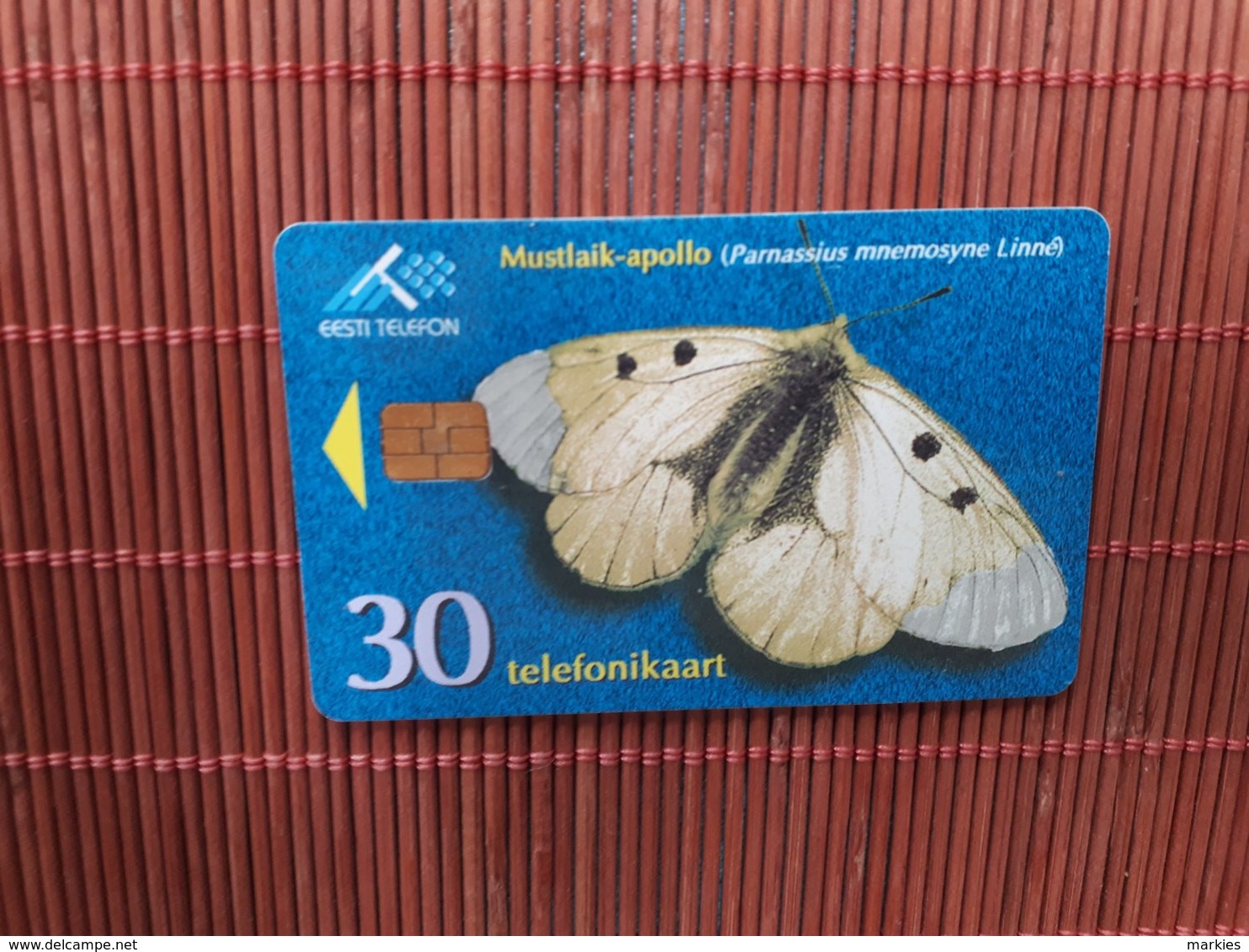 Phonecard Buterfly  Estland Used - Estonia