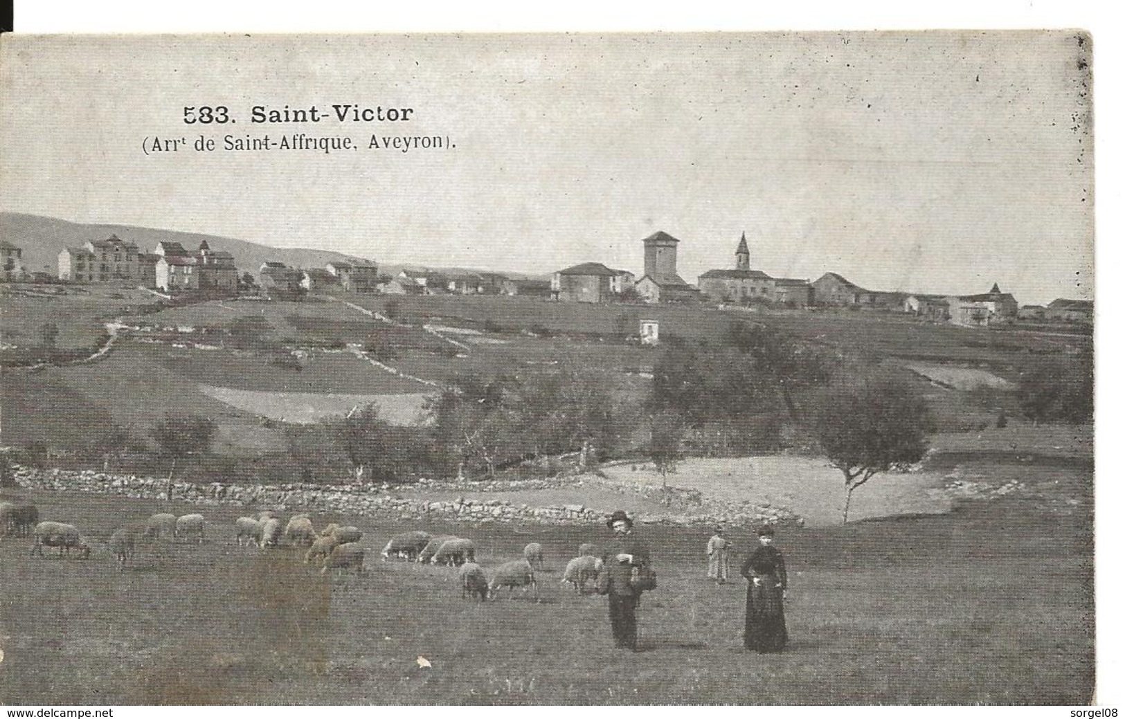 Aveyron SAINT VICTOR Arrt SAINT AFFRIQUE Berger Moutons - Saint Victor