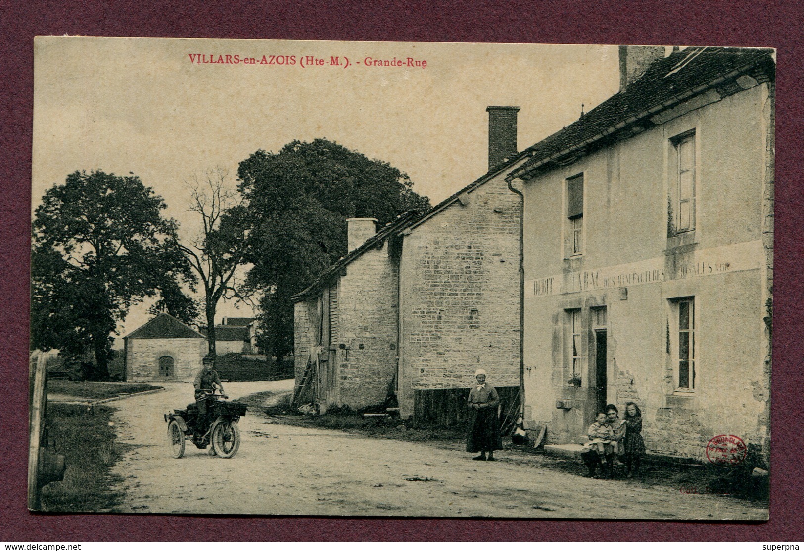 VILLARS-EN-AZOIS  (52) : " GRANDE RUE "  (moto - Triporteur) - Autres & Non Classés