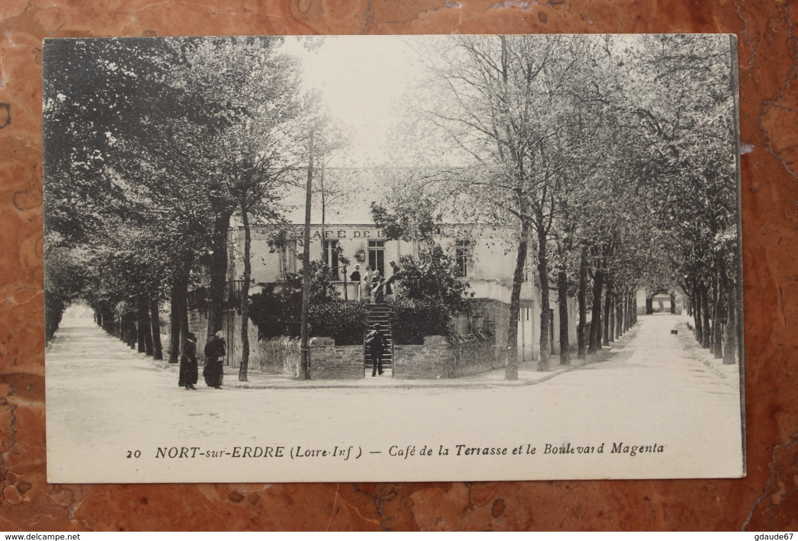 NORT SUR ERDRE (44) - CAFE DE LA TERRASSE ET LE BOULEVARD MAGENTA - Nort Sur Erdre