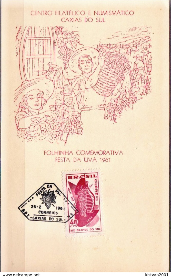 Postal History: Brazil Commemorative Card / Folhinha Comemorativa - Fruits