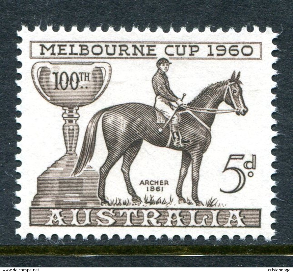 Australia 1960 100th Melbourne Cup Race Commemoration MNH (SG 336) - Mint Stamps