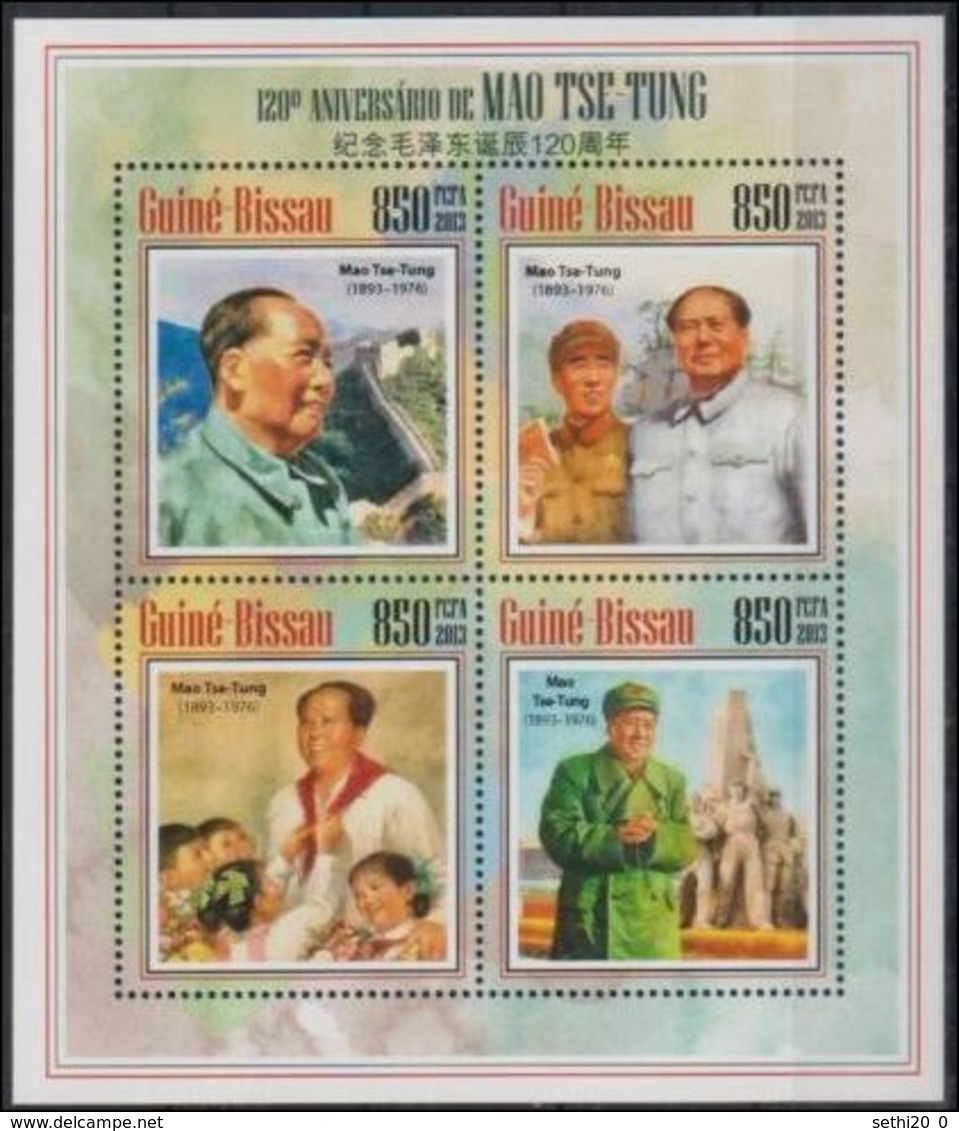 Guinee Bissau 2013 Mao Tse Tung MNH - Mao Tse-Tung