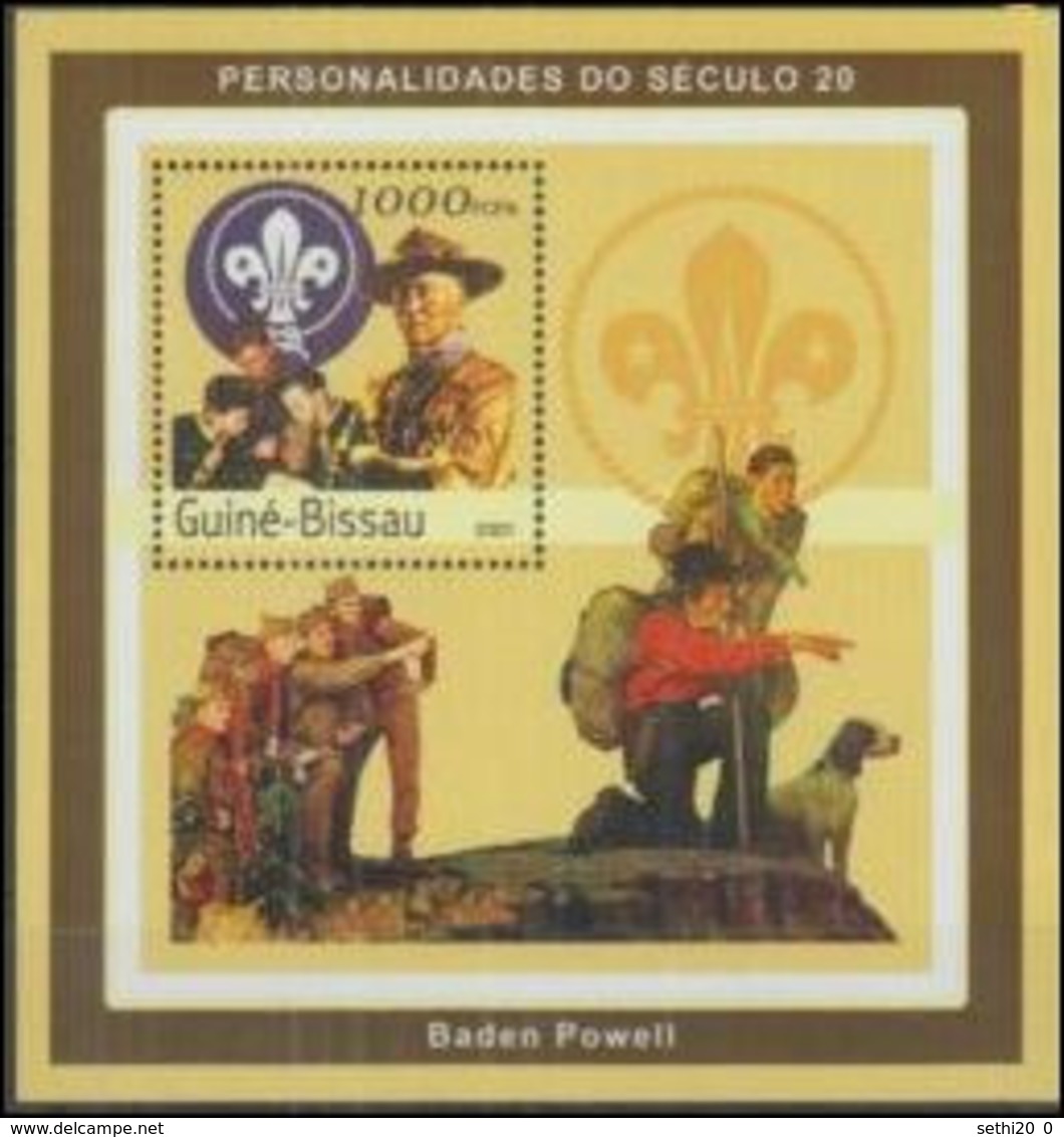 Guinee Bissau 2001 Lord Baden Powel Scoutisme Dog Chien  MNH - Mao Tse-Tung