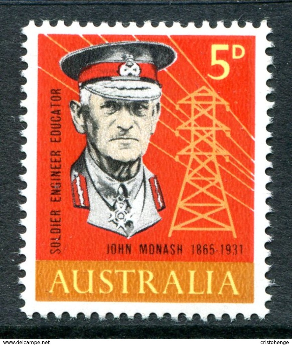 Australia 1965 Birth Centenary Of General Sir John Monash MNH (SG 378) - Neufs