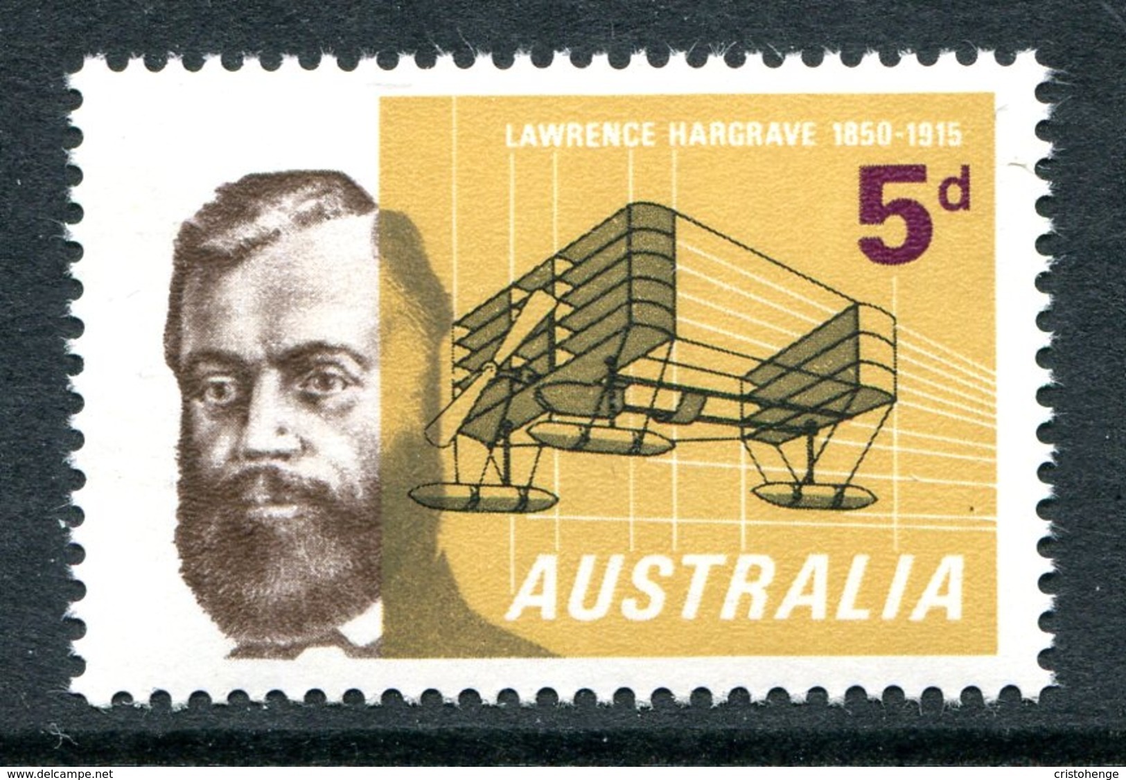 Australia 1965 50th Death Anniversary Of Lawrence Hargrave MNH (SG 379) - Mint Stamps