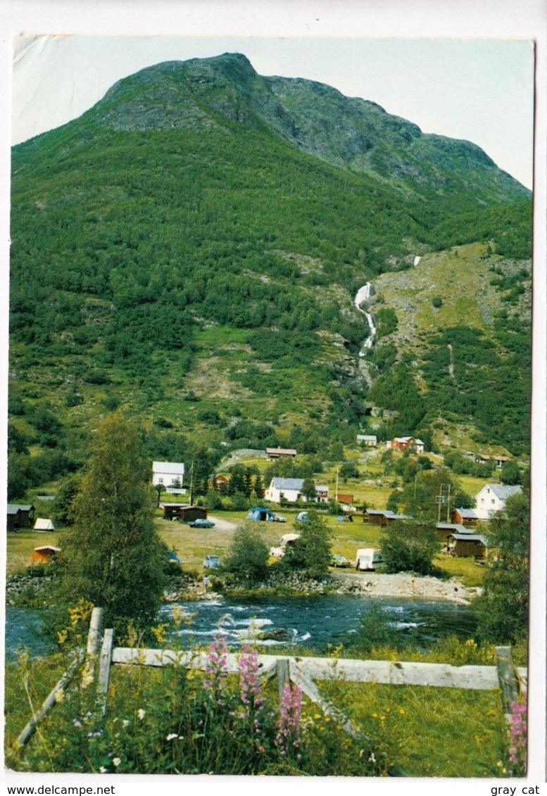 STEINKLEPP CAMPING, Steinklepp, Laerdal, Norway, 1982 Used Postcard [23433] - Norway