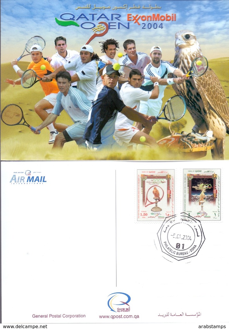 2004 QATAR  Tennis Championship Gams Postcard - Qatar