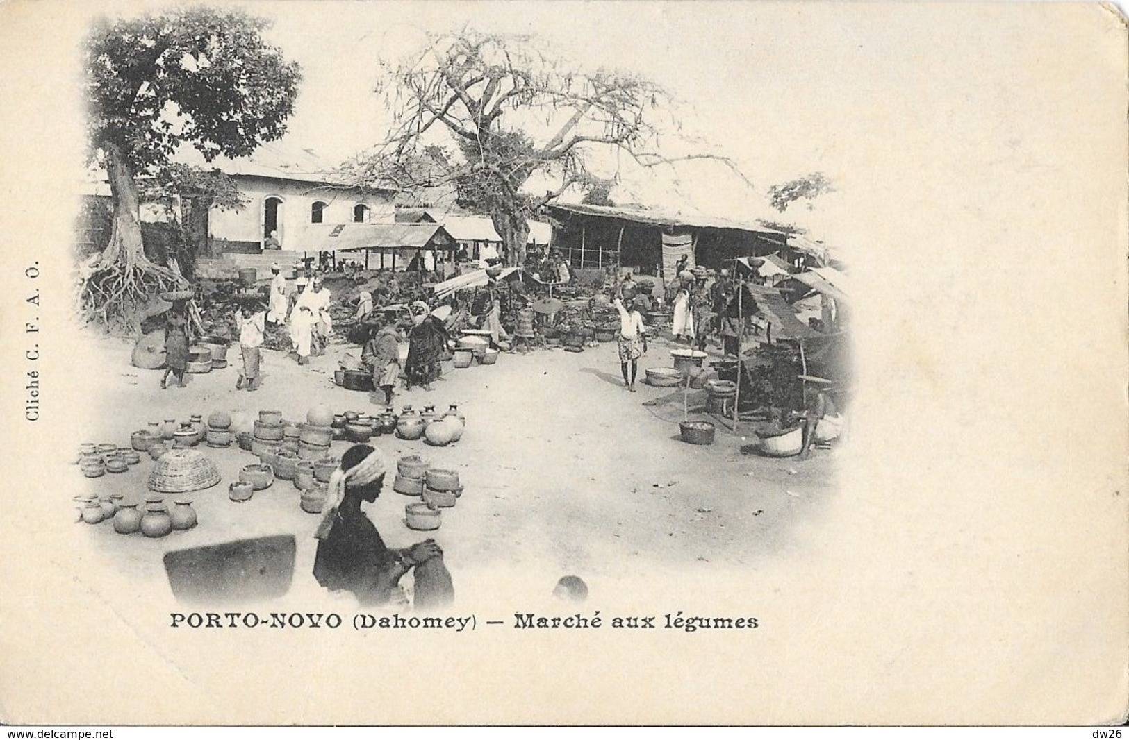 Porto-Novo (Dahomey) Marché Aux Légumes - Cliché C.F.A.O. Carte Non Circulée - Dahome