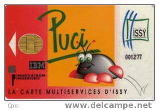 # Carte A Puce Portemonnaie Issy Puci - Logo Innovatron   - Tres Bon Etat - - Sonstige & Ohne Zuordnung