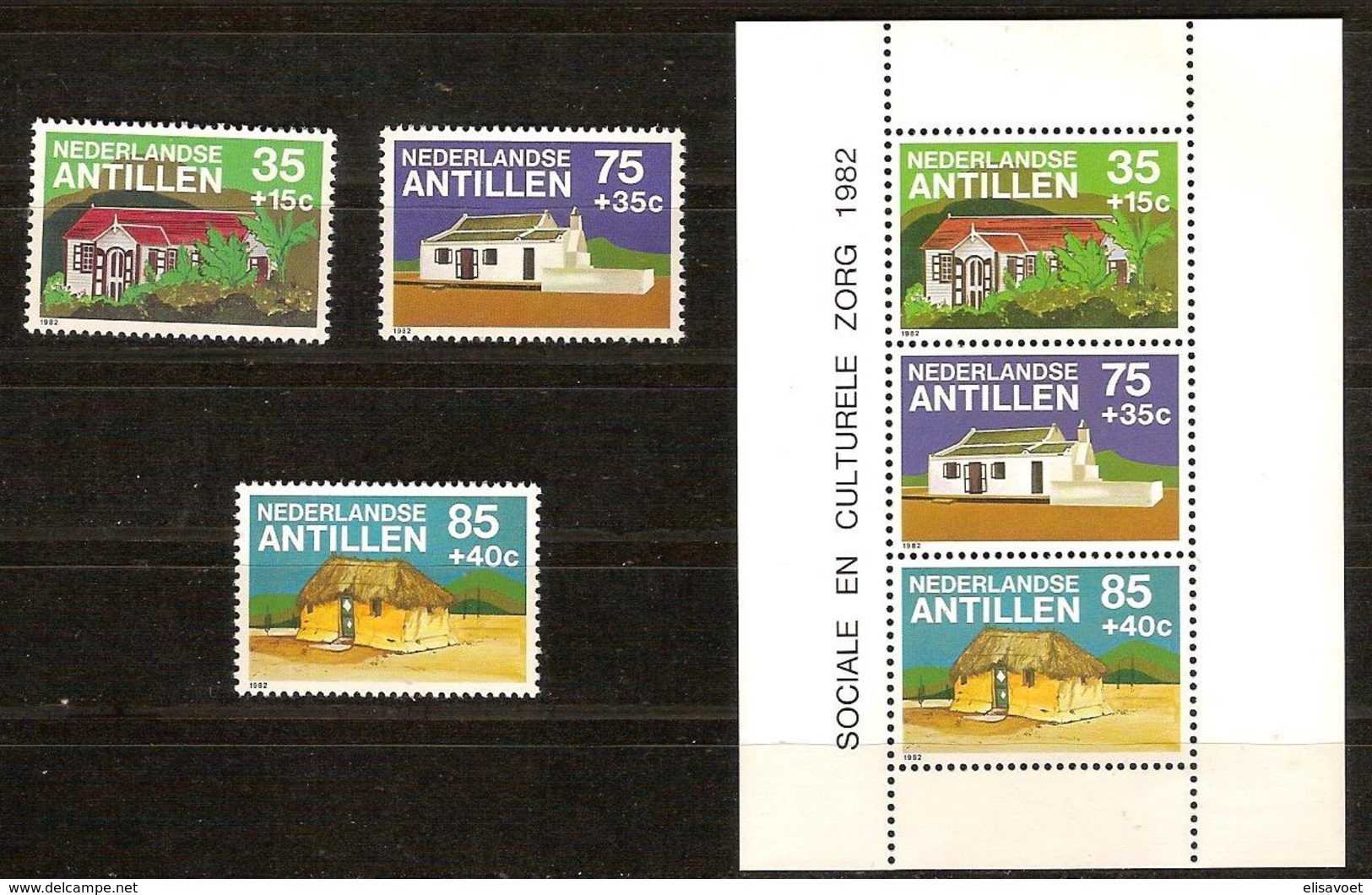 Antilles Néerlandaises Antillen 1983 Yvertn° 671-673 Et Bloc 23 *** MNH Cote 12,50  € - Antilles