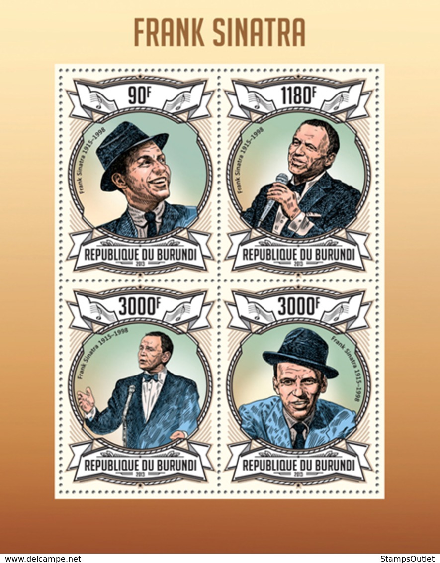 BURUNDI 2013 - Frank Sinatra M/S. Official Issues. - Ungebraucht