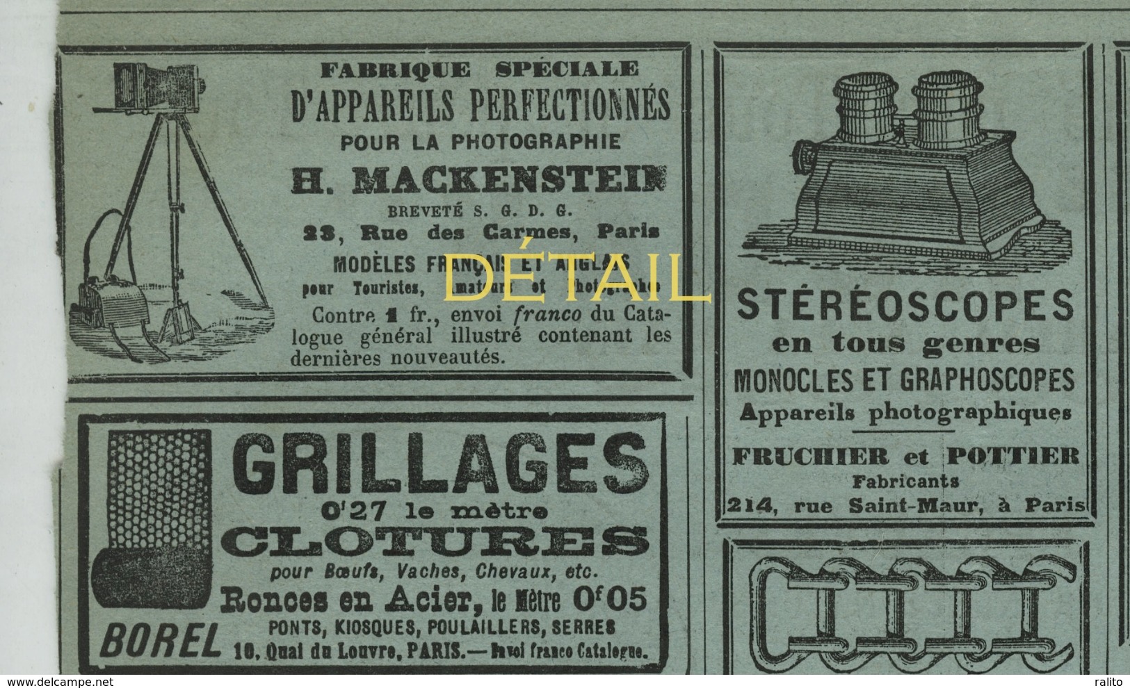 Pub THE KODAK 1889 Journal La Nature Feuille Originale - Autres & Non Classés