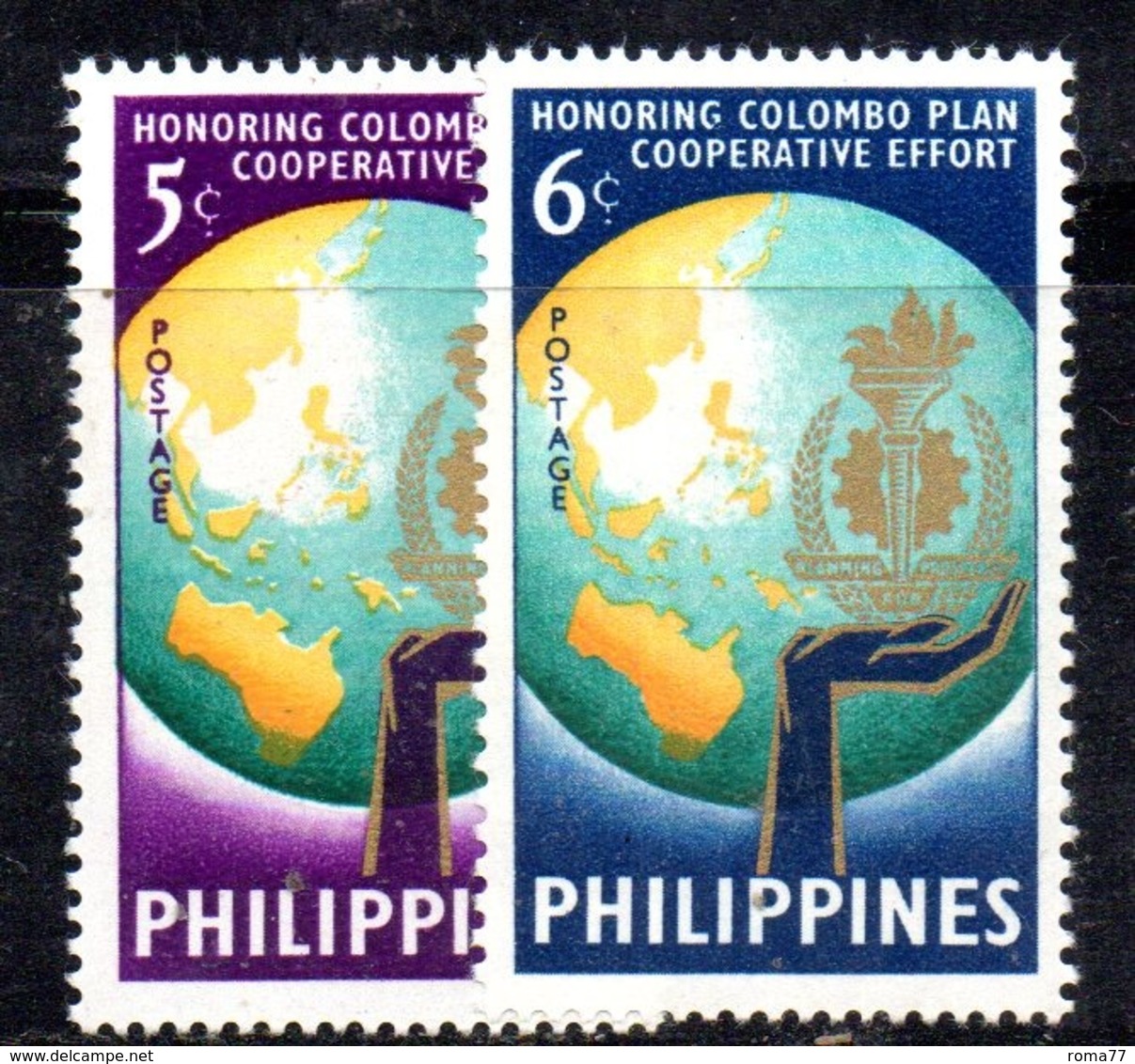 APR2430 - FILIPPINE 1961 , Yvert Serie N. 526/527 A ***  MNH (2380A) . - Filippine