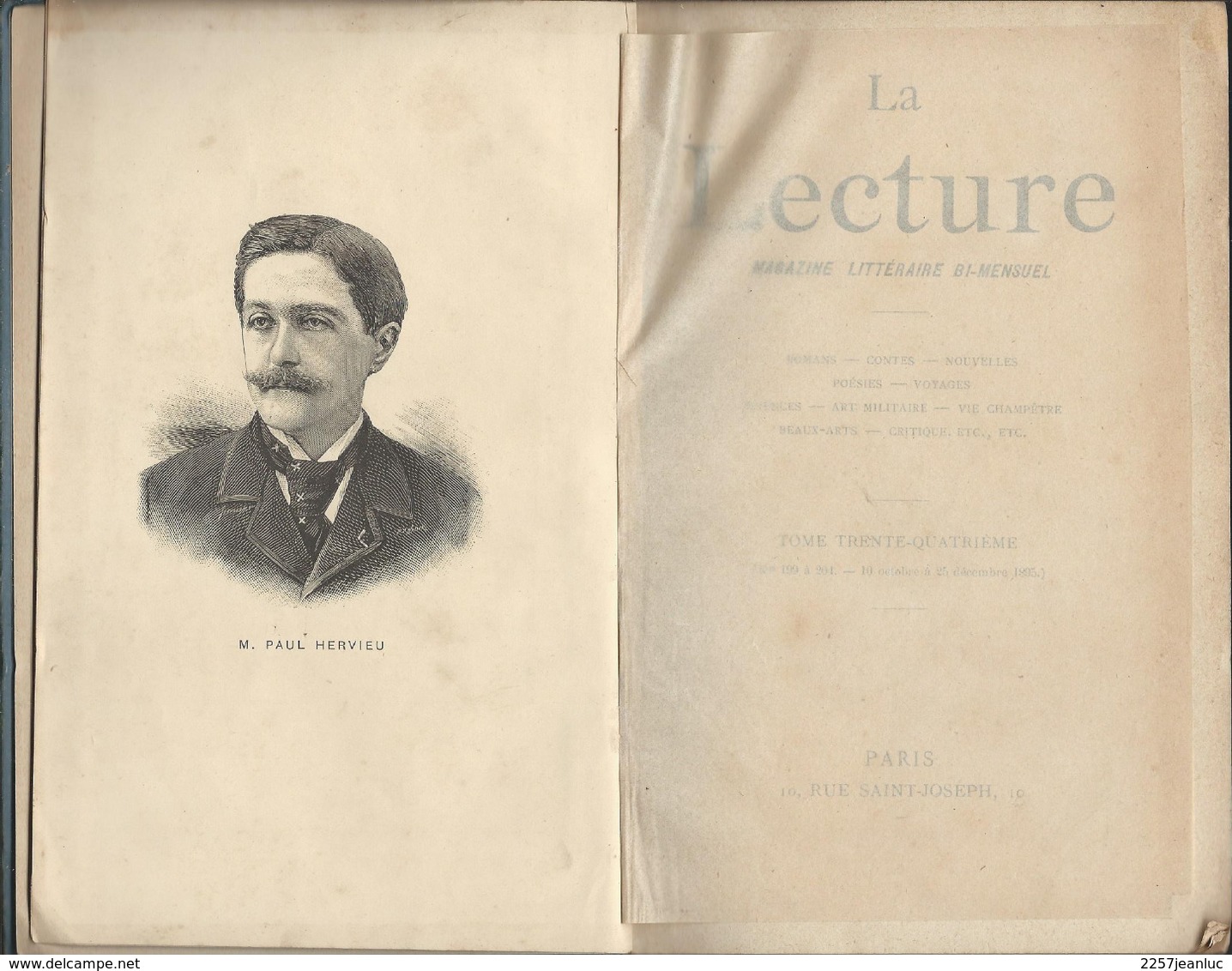 La Lecture Magazine Littéraire  De  1895.n: 34 - 1801-1900