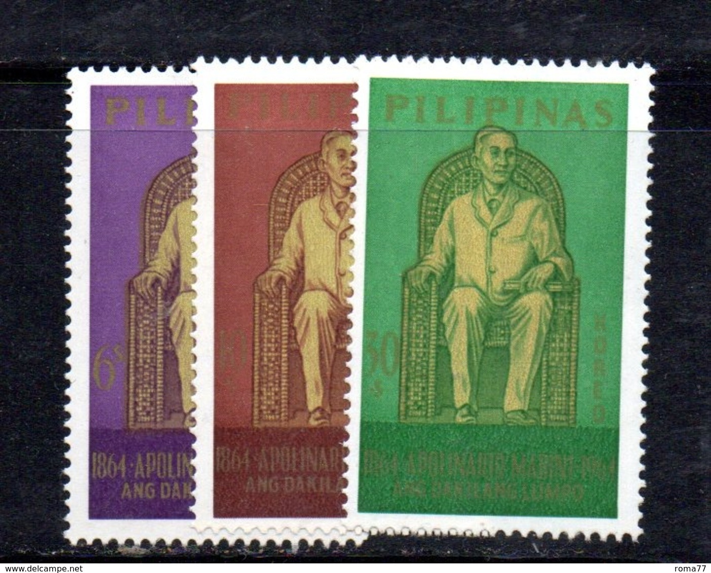 APR2435 - FILIPPINE 1964 , Yvert Serie N. 593/595  ***  MNH (2380A) - Filipinas