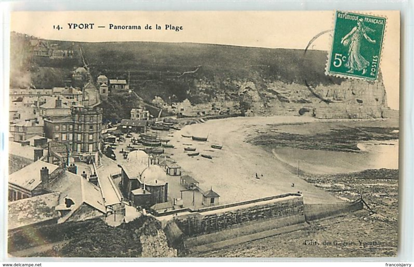 16944 - YPORT - PANORAMA DE LA PLAGE - Yport