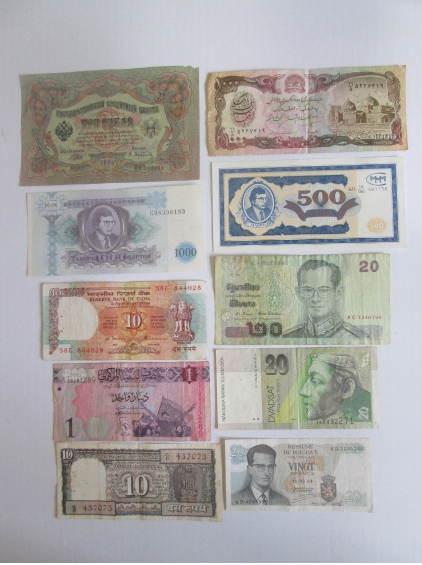 Lot 10 Collector Banknotes,see Pictures - Kilowaar - Bankbiljetten