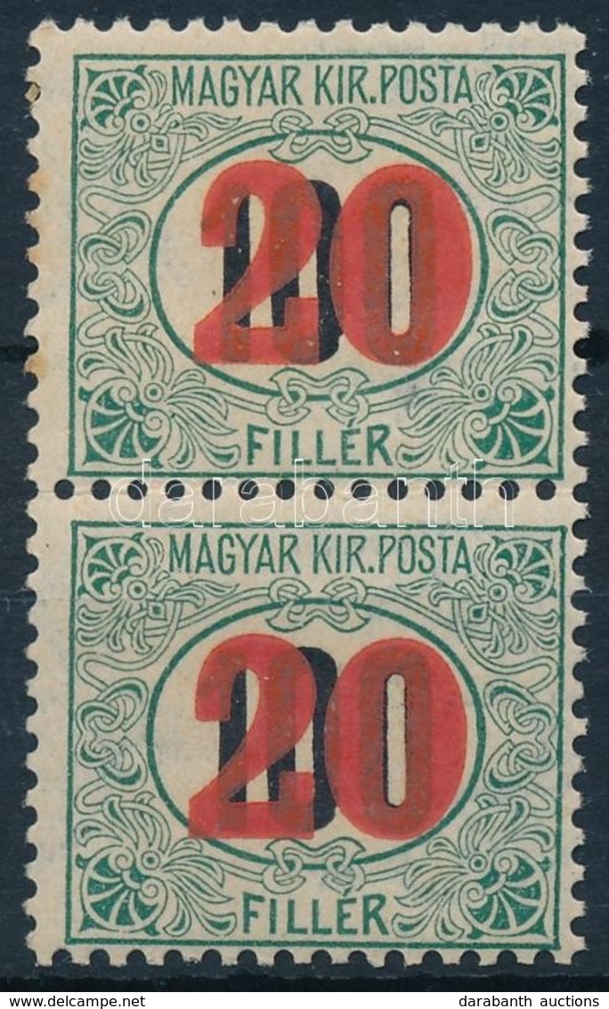 ** 1915 Kisegítő Portó MPIK 41 Pár (20.000) (2 Rozsdás Fog / Stain) - Andere & Zonder Classificatie