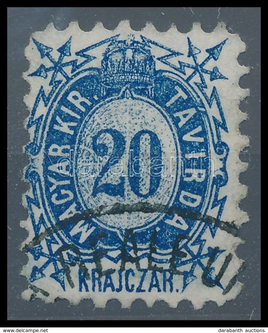 O 1873 Távírda Kőnyomat 20kr T3 (6.500) - Andere & Zonder Classificatie