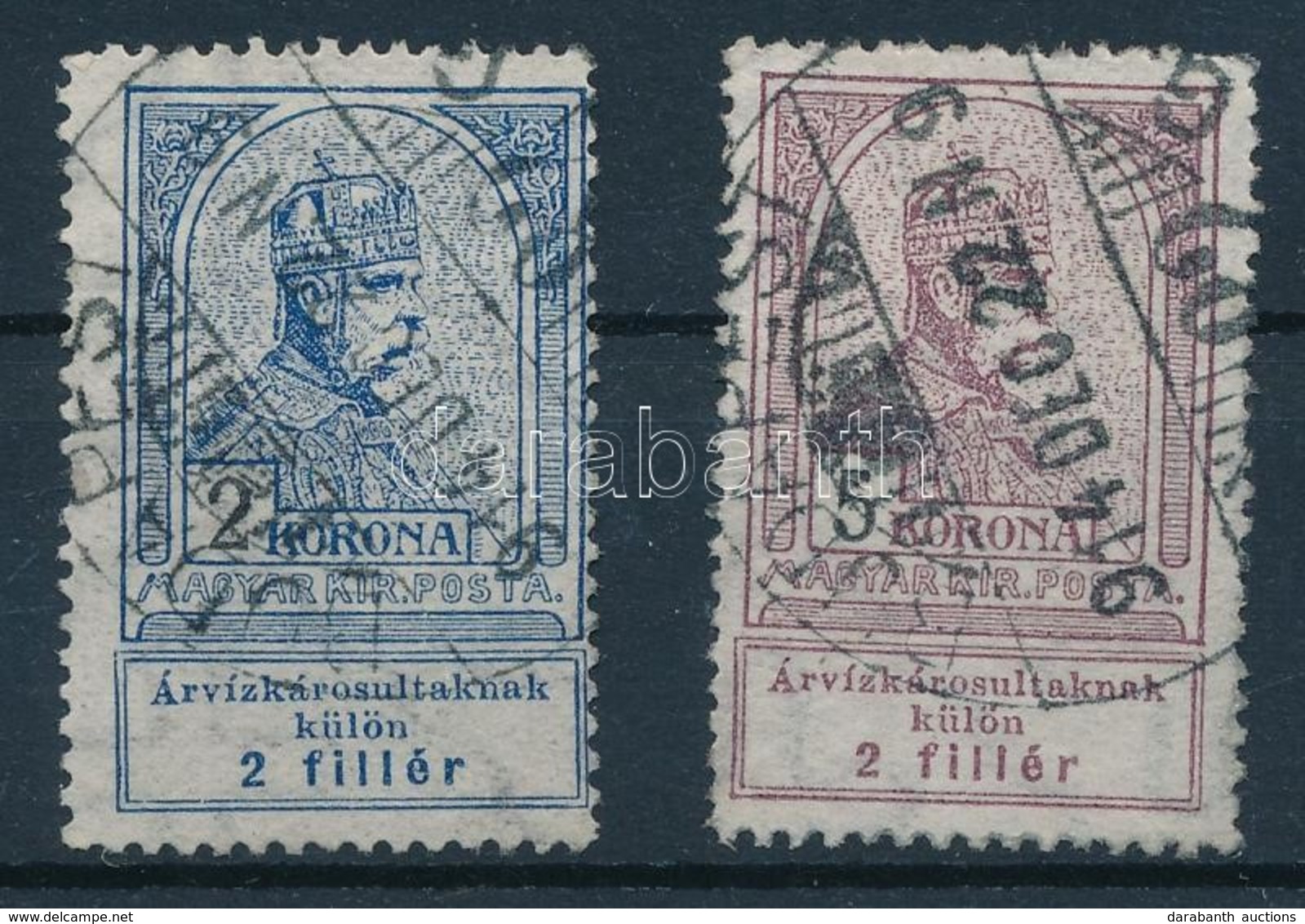O 1913 Árvíz  2K, 5K  (14.000) - Andere & Zonder Classificatie