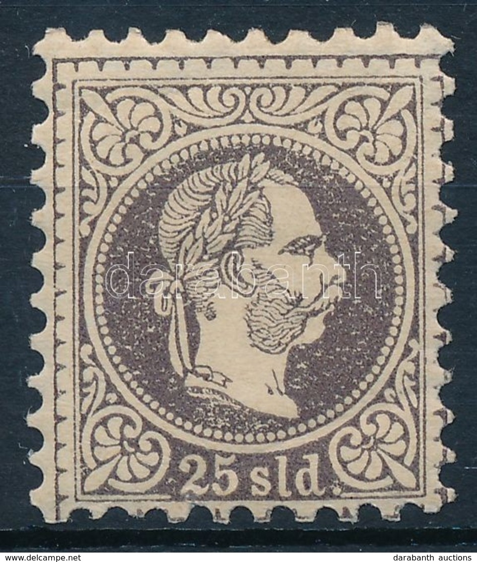 * Magyar Posta Romániában 1867 25sld (alul Törött, Szakadt / Folded, Tear Below) - Altri & Non Classificati