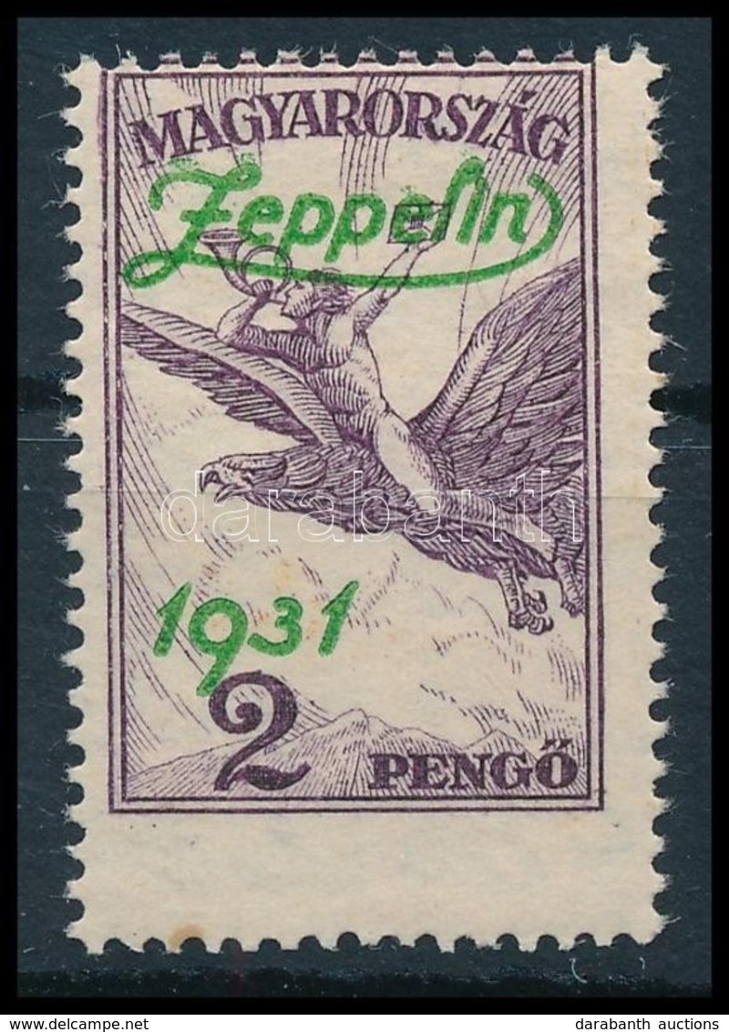 ** 1931 Zeppelin 2P Erősen Elfogazva  (12.000++) - Andere & Zonder Classificatie