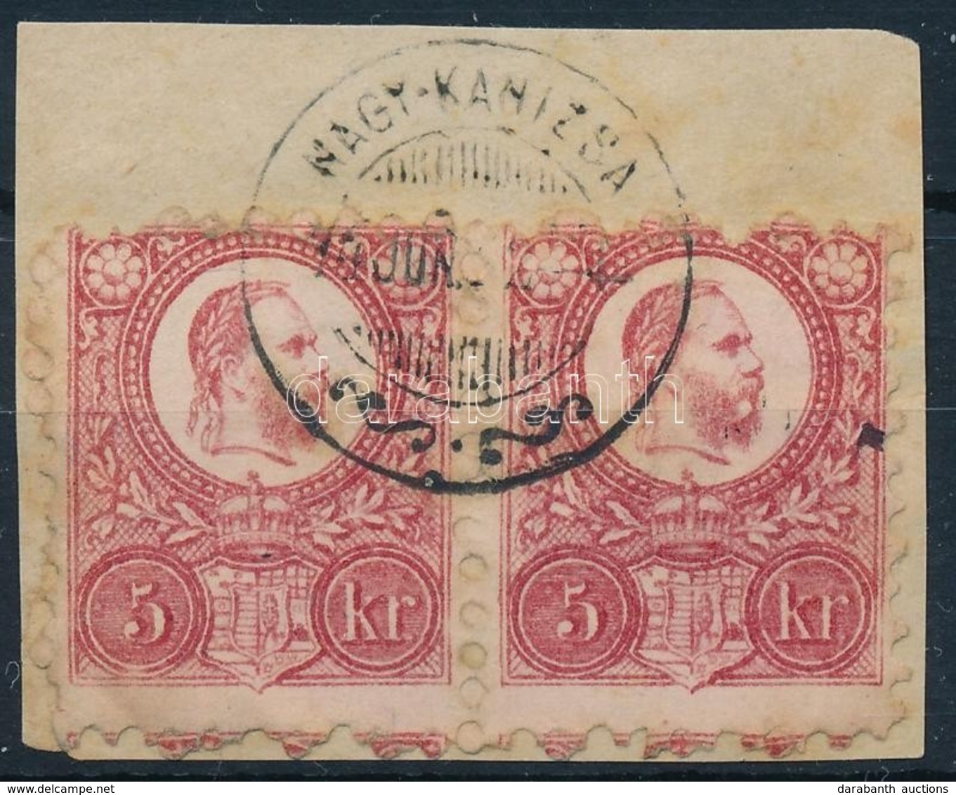 1871 Réznyomat 5kr Képbe Fogazott Pár 'NAGY-KANIZSA' - Andere & Zonder Classificatie