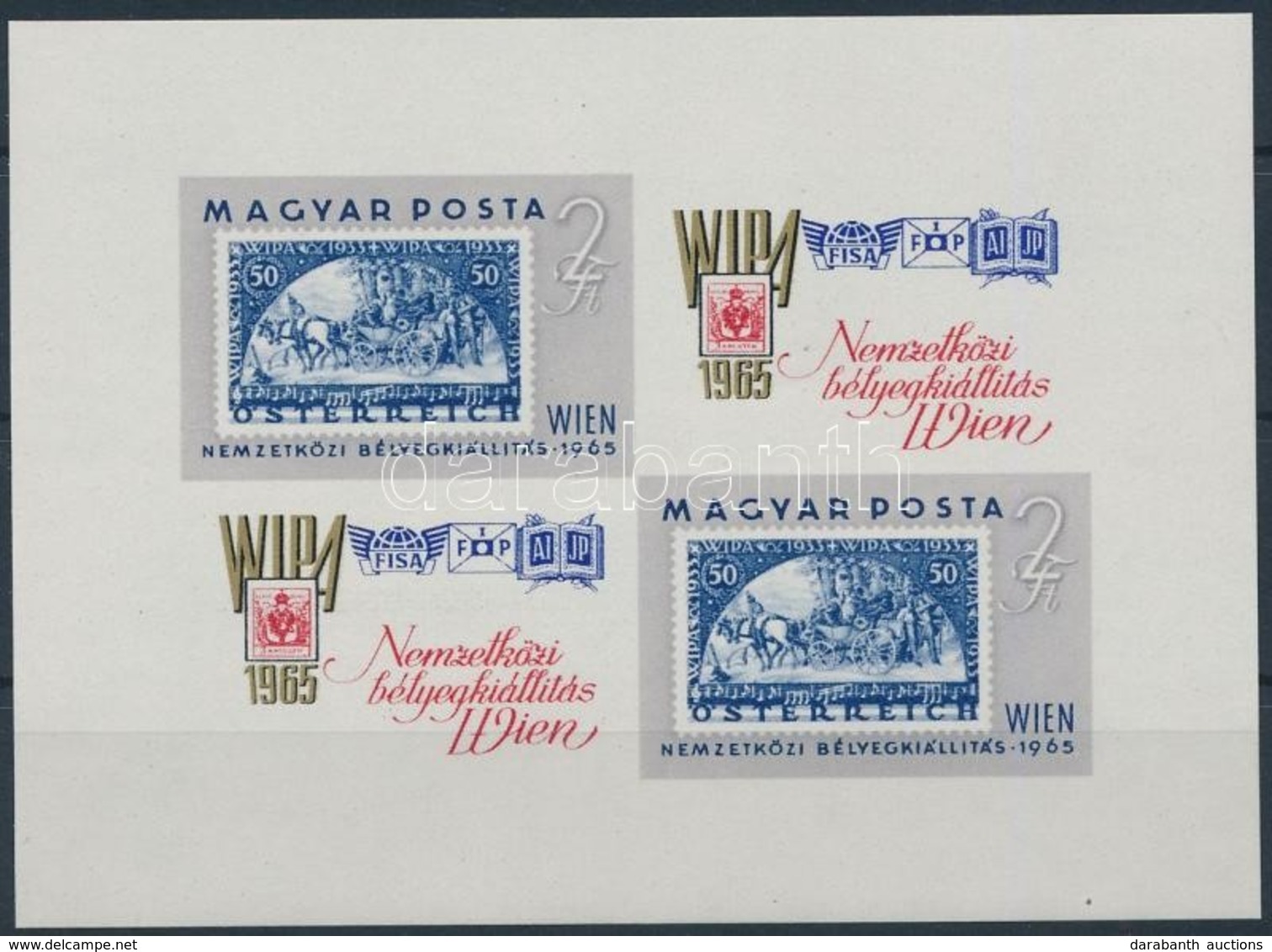 ** 1965 WIPA Vágott Kisív (4.500) - Altri & Non Classificati