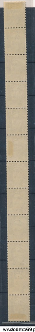 DB-57: FRANCE: Lot ROULETTE N°37**/* 15c Gandon Roulette De 12 Timbres Dont 3* - Roulettes