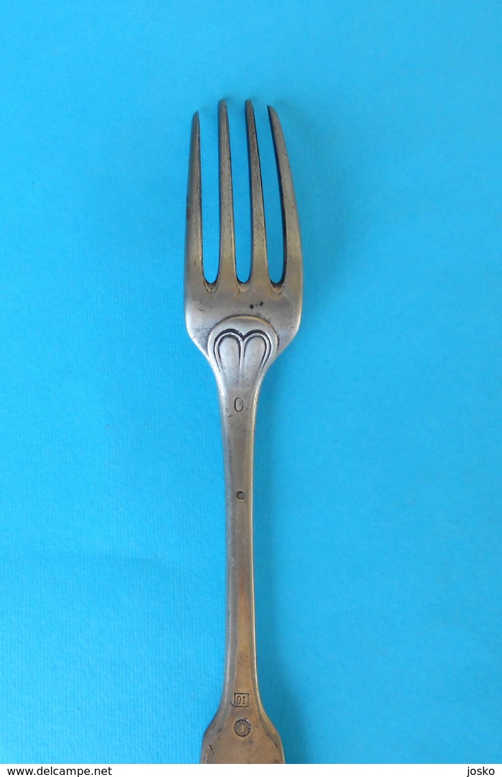 UNKOWN SHIPPING COMPANY - original antique fork * Larger size * fourchette gabel forchetta tenedor