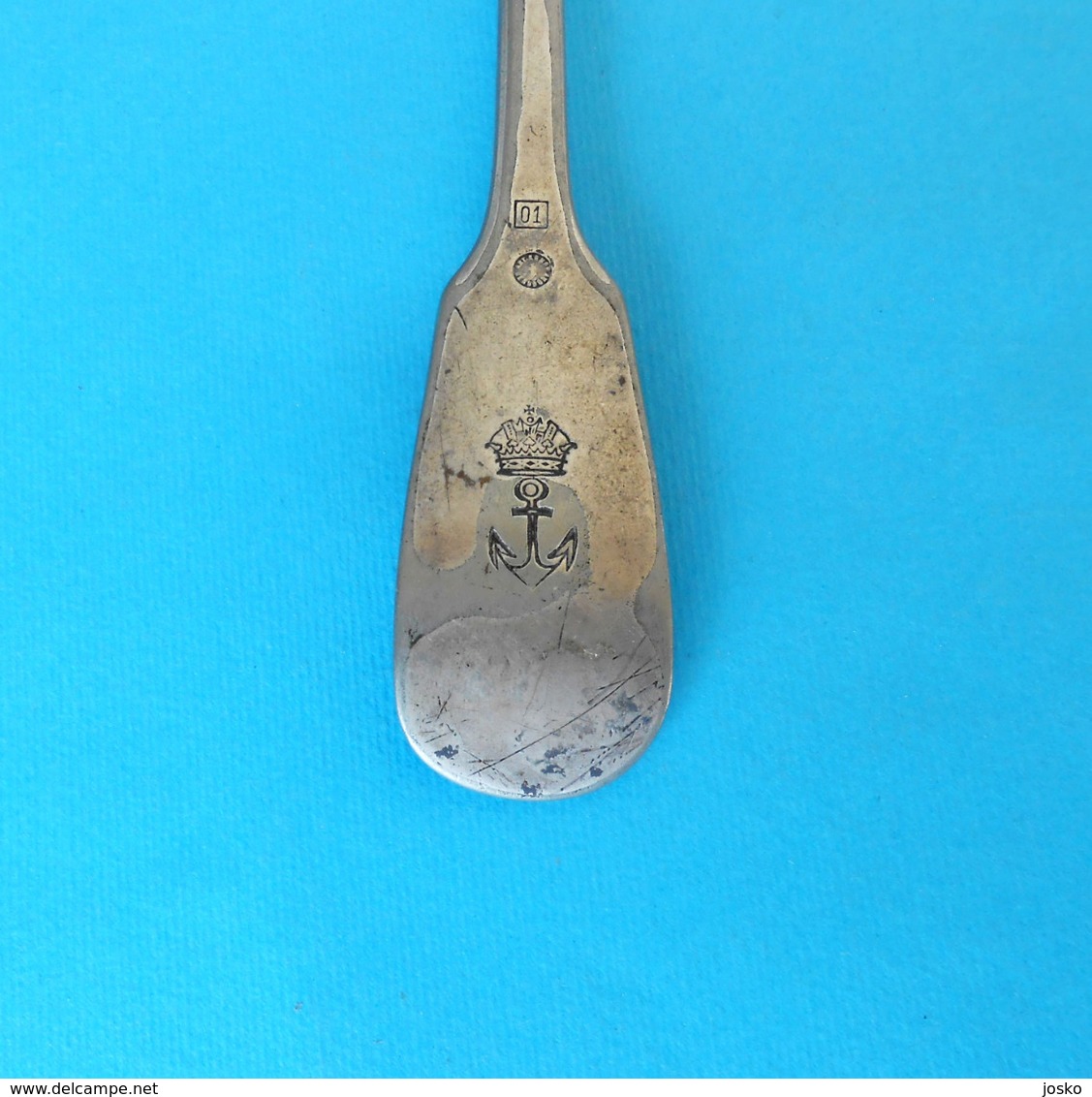 UNKOWN SHIPPING COMPANY - original antique fork * Larger size * fourchette gabel forchetta tenedor