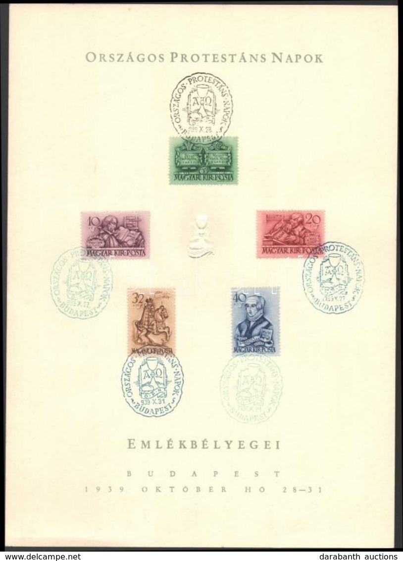 1939-1941 Visszatért és Emlék Bélyegzések 8 Db Lapon - Altri & Non Classificati