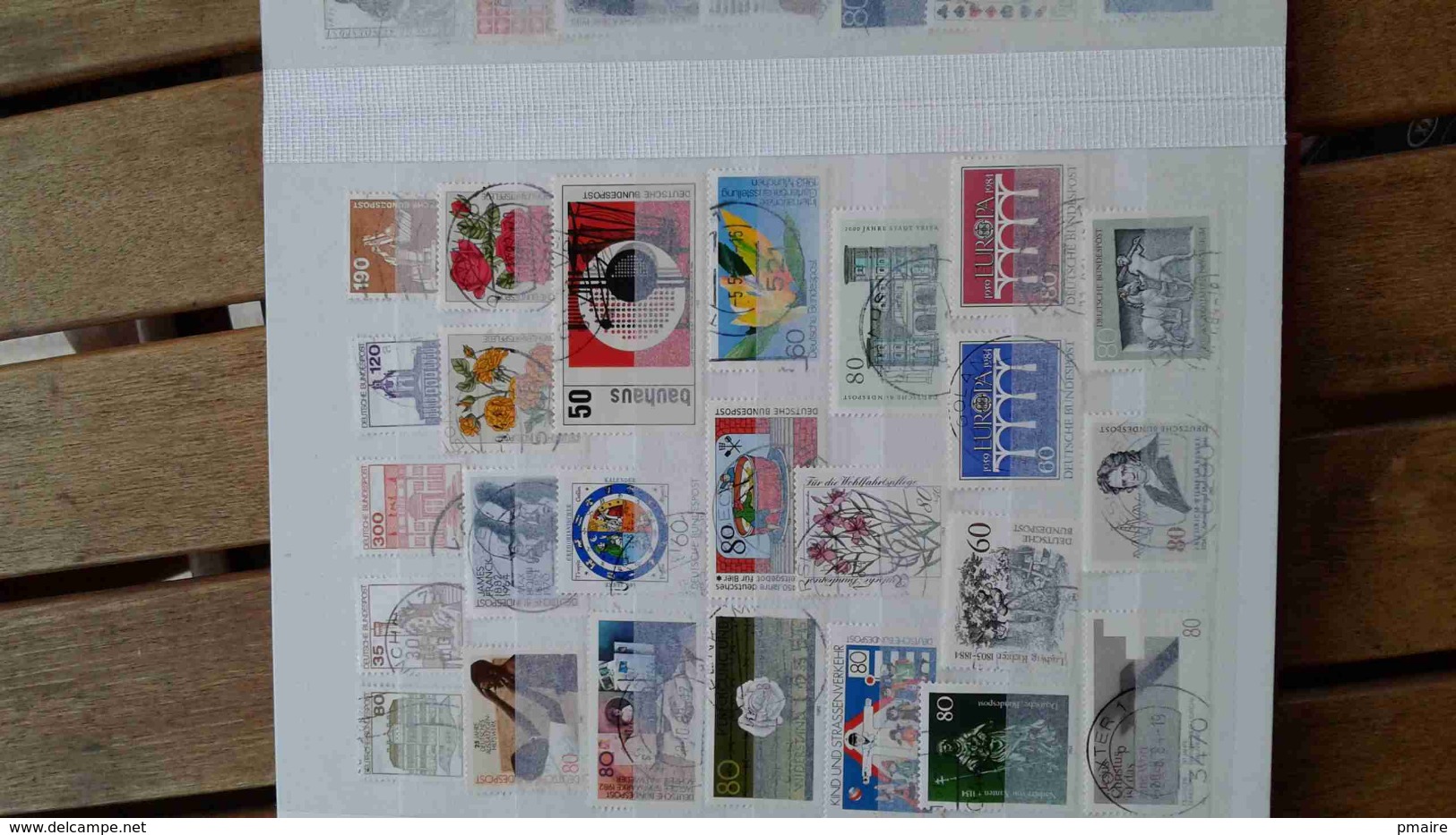 Petit album 16 pages petite collection de timbres d'allemagne obliteres TBE