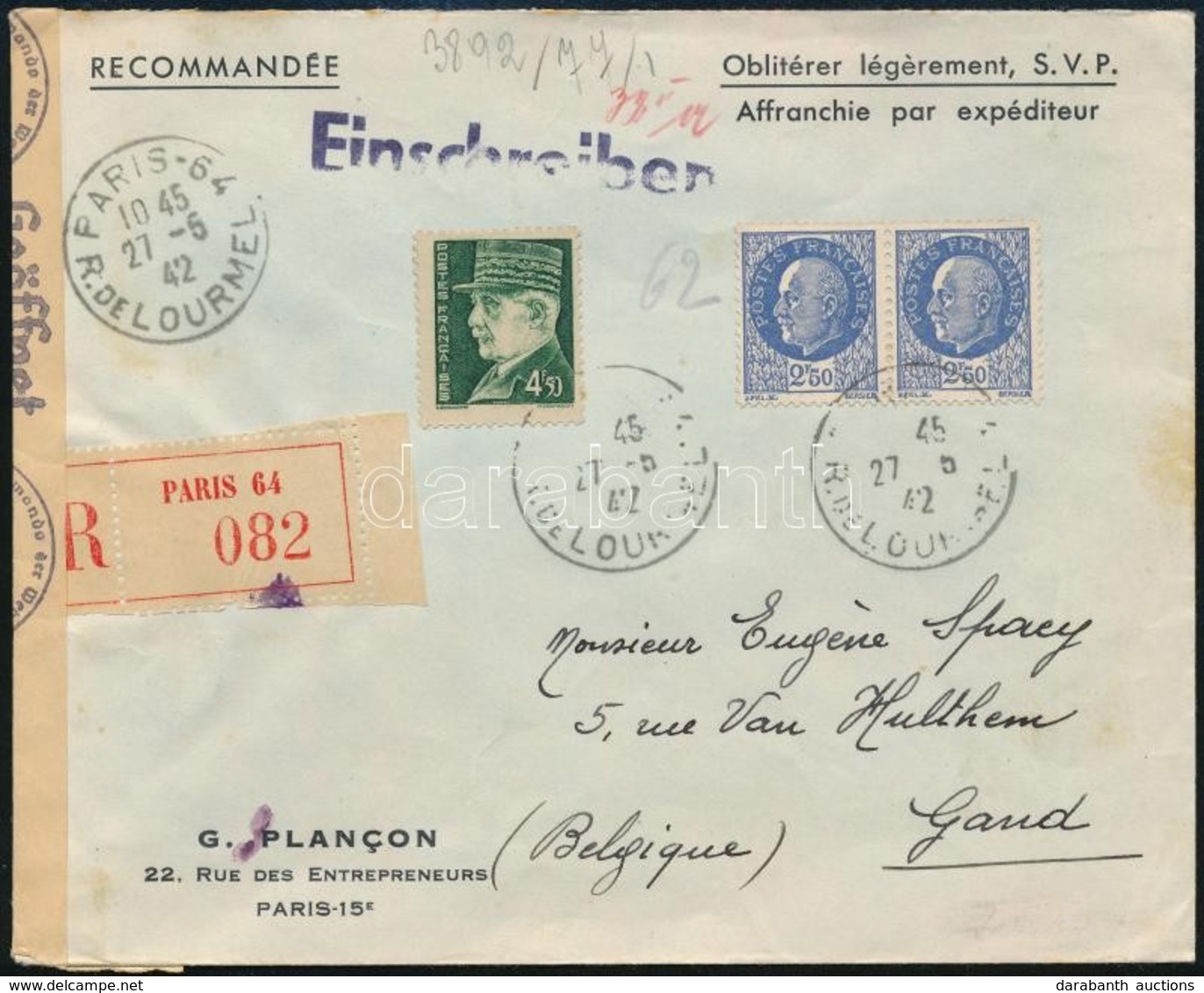 Franciaország 1942 - Sonstige & Ohne Zuordnung