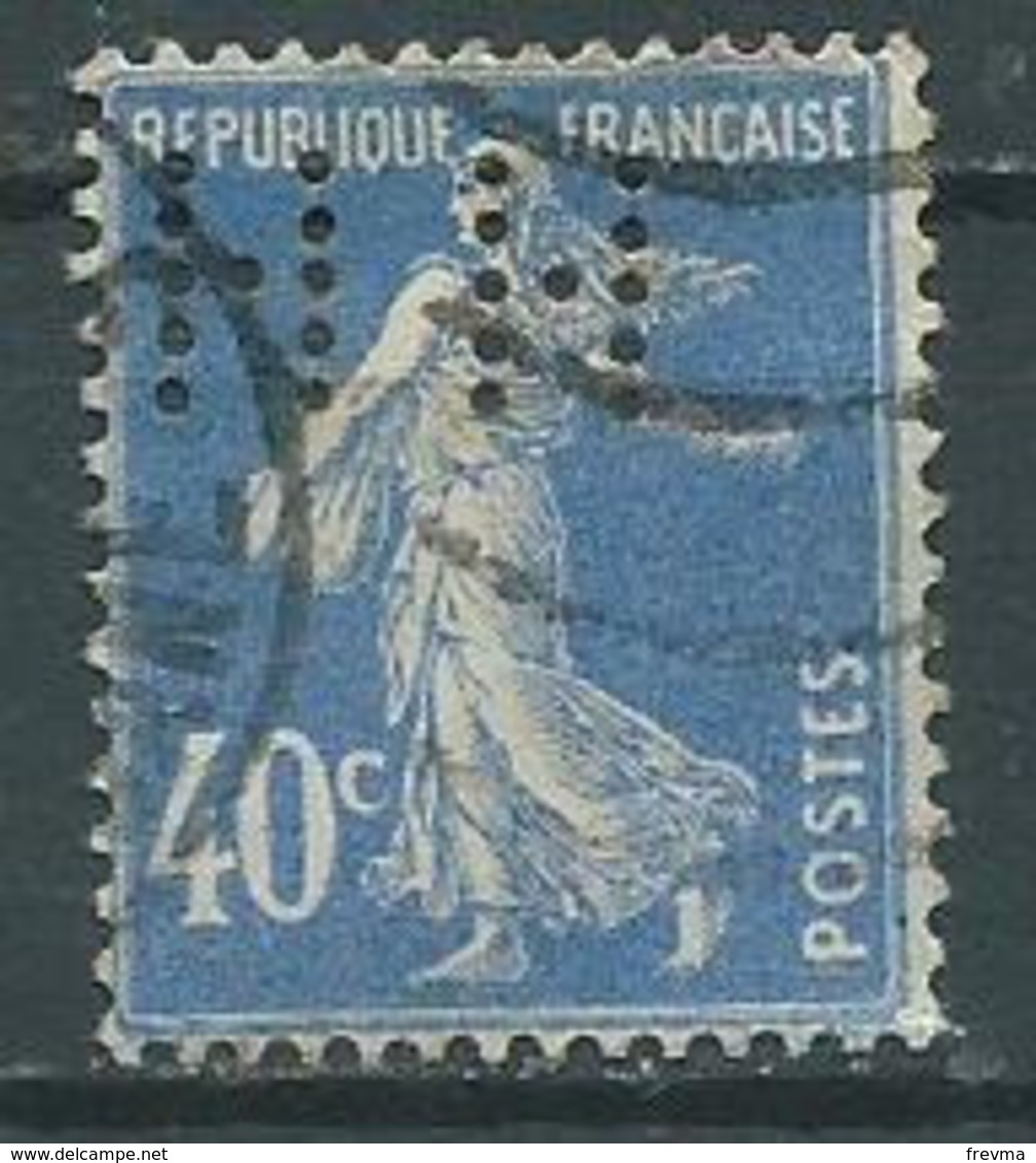 Timbre France Type Semeuse Fond Plein Yvt 237 Perforé HH - 1871-1875 Ceres