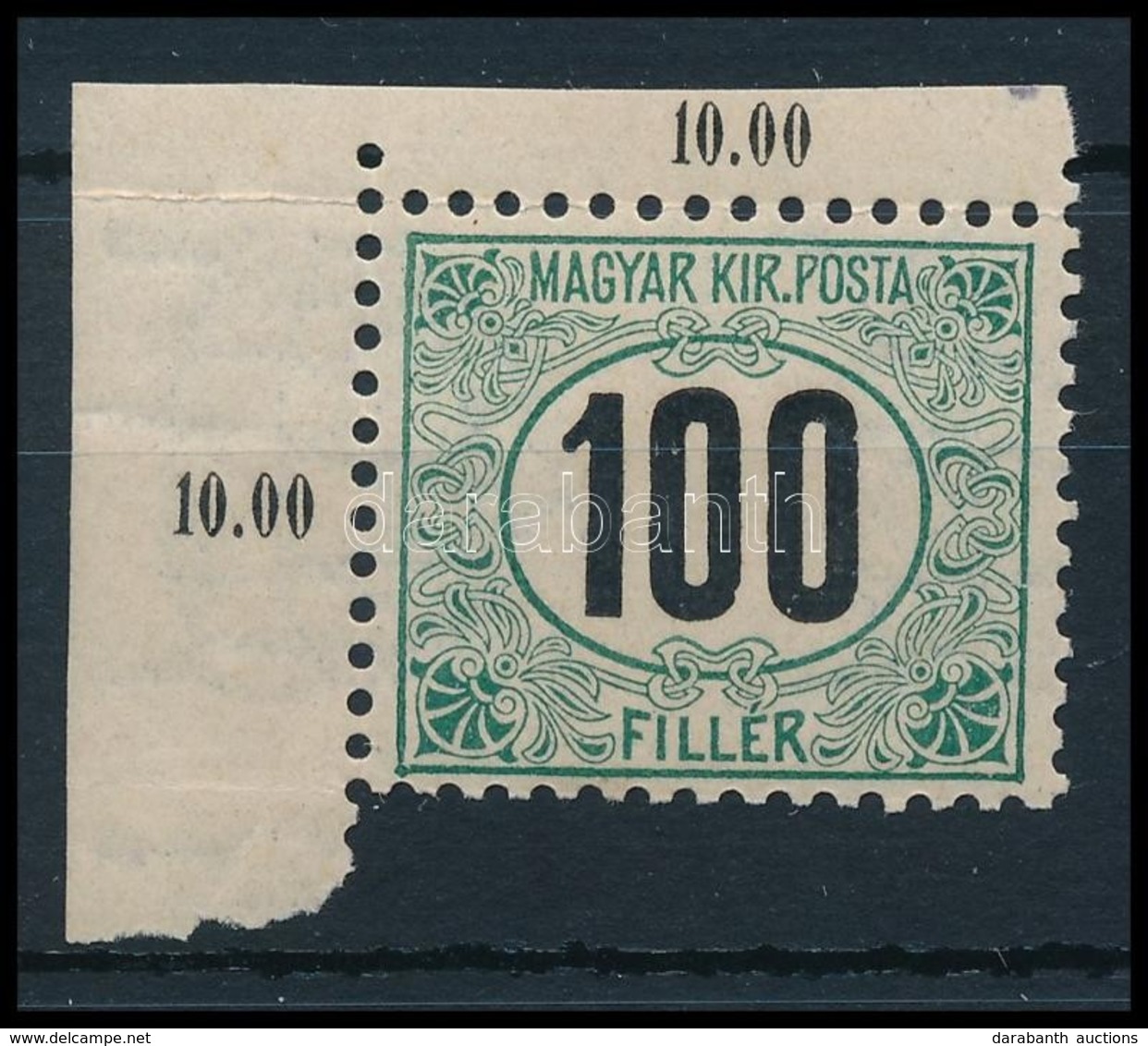 ** 1905 Portó 100f  'A' ívsarki Bélyeg - Andere & Zonder Classificatie