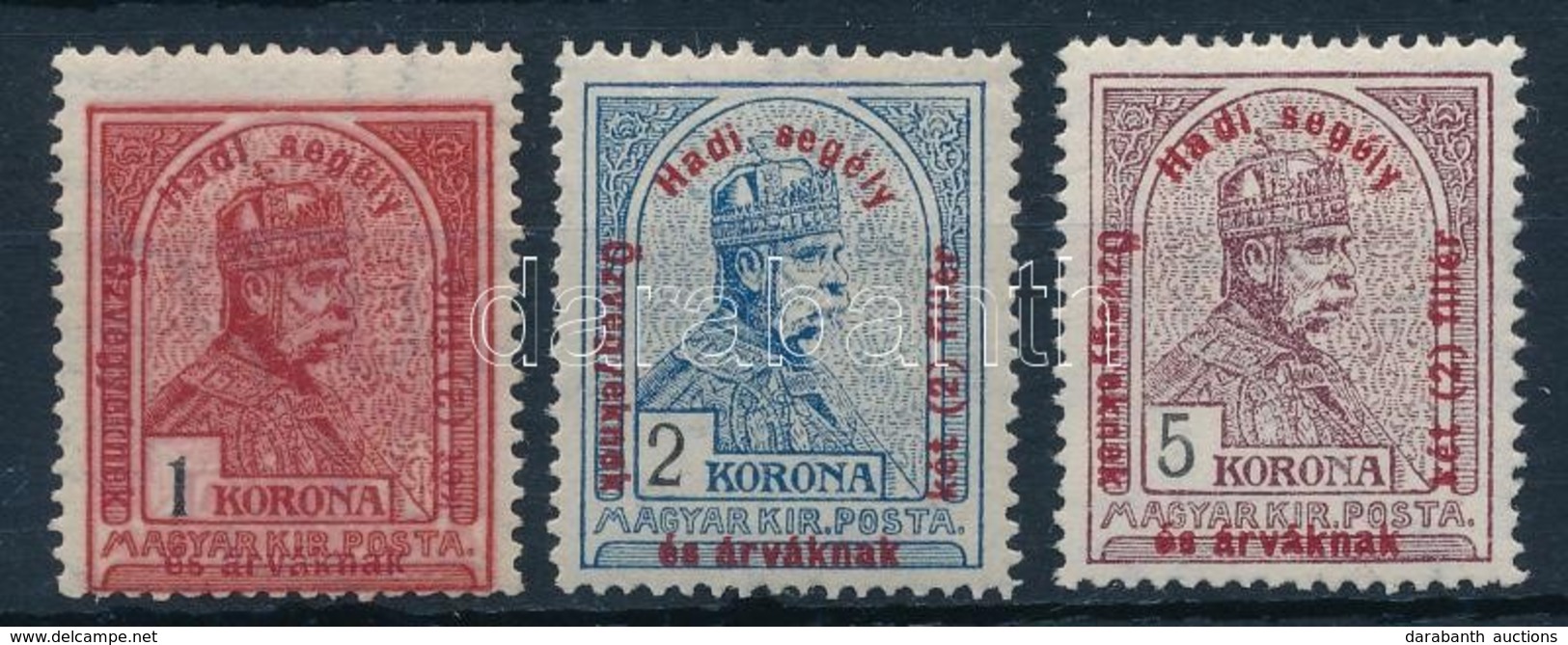 * 1915 Hadi Segély 1K, 2K, 5K (4.400) - Sonstige & Ohne Zuordnung