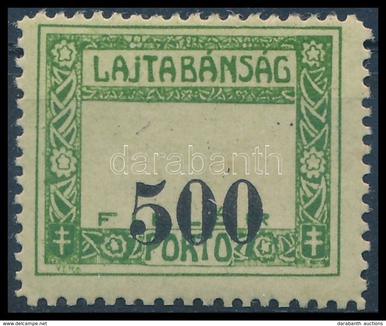 * 1921 Prónay Sor Portó 500f Erősen Eltolódott értékszámmal - Autres & Non Classés