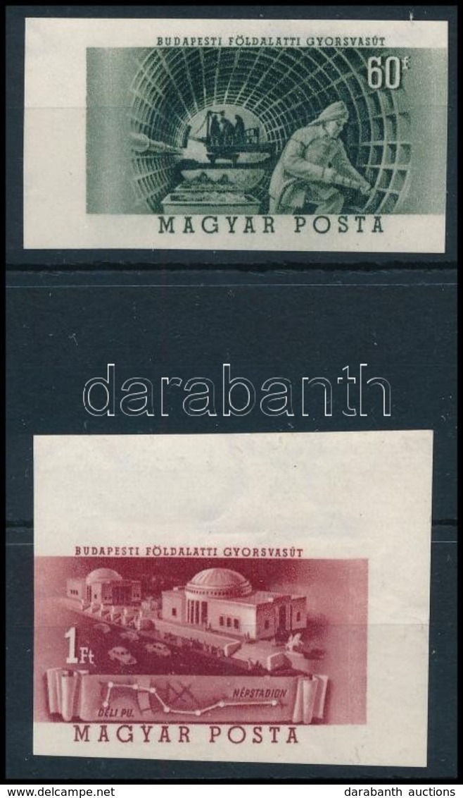 ** 1953 Metró (I.) ívszéli Vágott Sor (8.000) (1Ft ívsarki) - Sonstige & Ohne Zuordnung