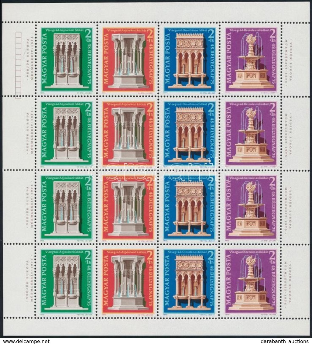 ** 1975 Bélyegnap 2 Db Hajtott Teljes ív - Andere & Zonder Classificatie