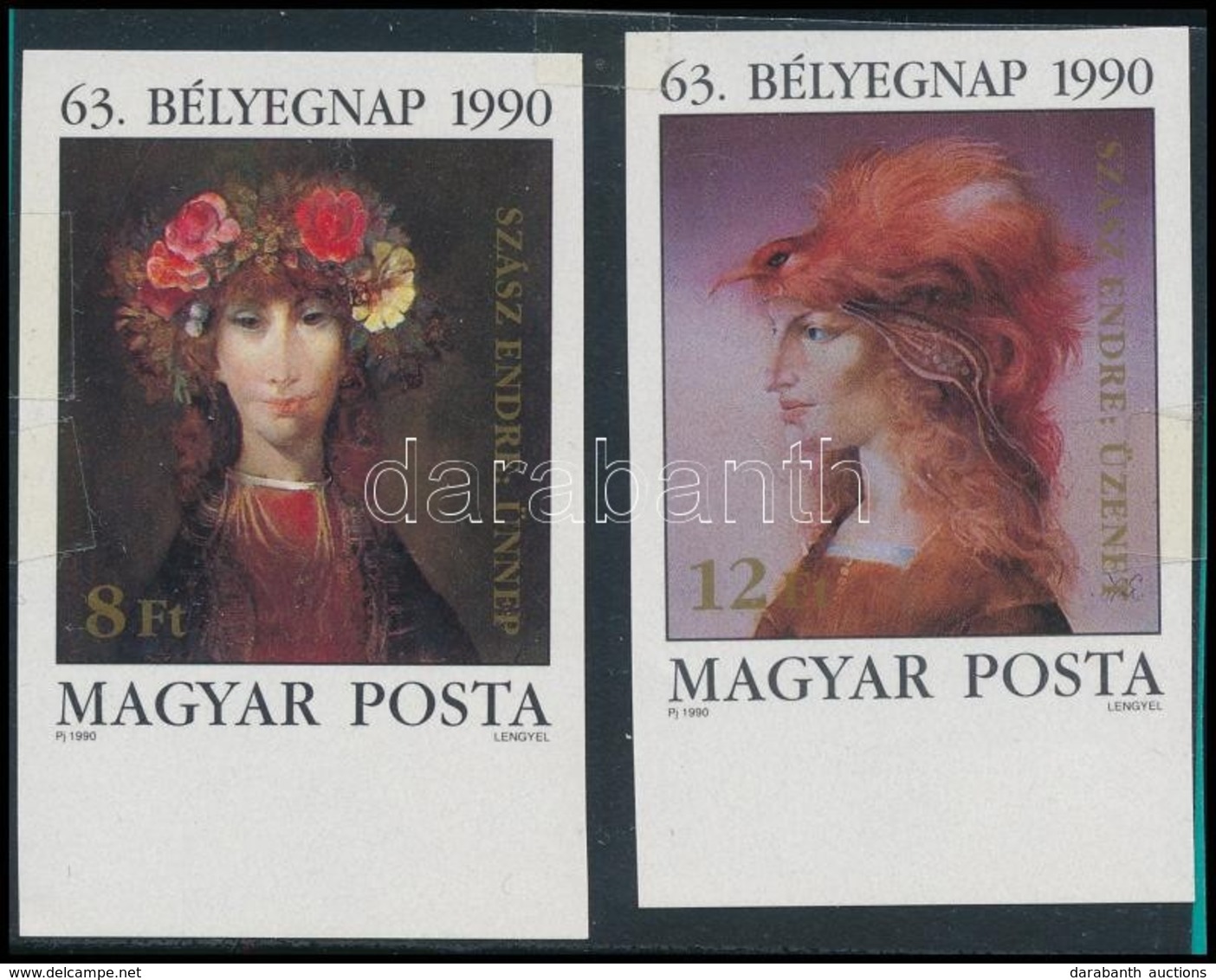 ** 1990 Bélyegnap ívszéli Vágott Sor - Altri & Non Classificati