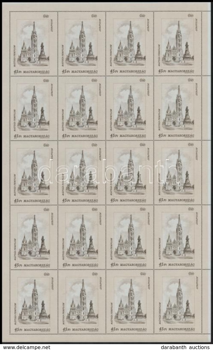 ** 1993 Budapest Nevezetességei Hajtatlan Teljes ívsor - Andere & Zonder Classificatie