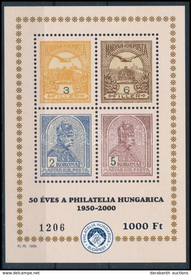 ** 2000 50 éves A Philatelia Hungaria 1950-2000 Emlékív (5.000) - Sonstige & Ohne Zuordnung