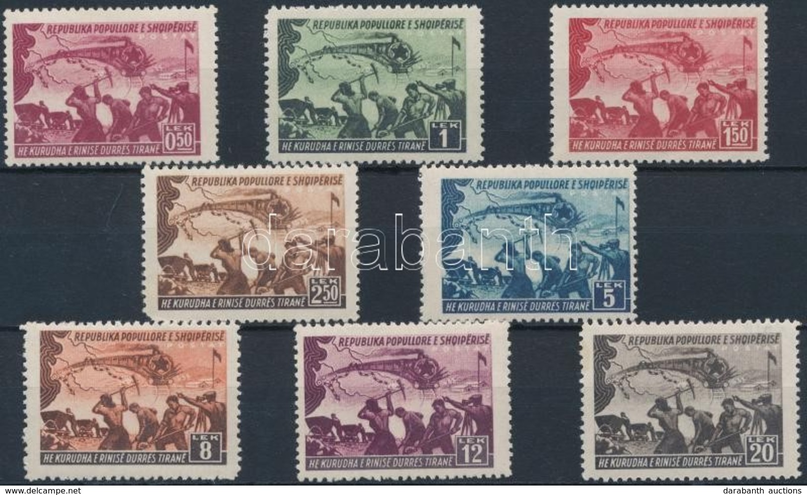 ** 1948 Vonat Sor Mi 448-455 - Altri & Non Classificati