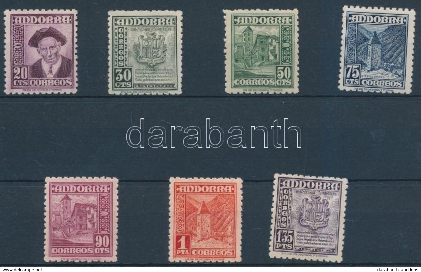 ** 1948 Forgalmi Sor Mi 44-50 (gumihiba) - Altri & Non Classificati