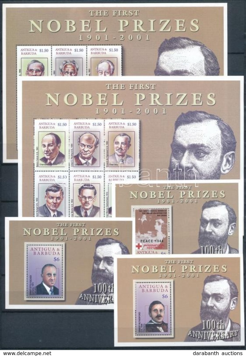 ** 2001 Nobel-díjasok 2 Kisív + 3 Blokk Mi 3604-3615 + 520-522 - Altri & Non Classificati