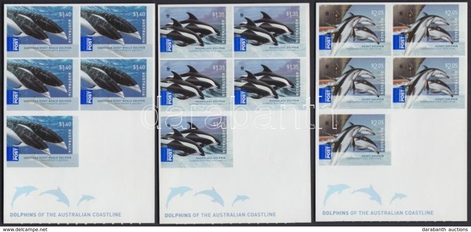 ** 2009 WWF: Delfinek 3 Db öntapadós Fólia Mi 3209-3211 - Sonstige & Ohne Zuordnung