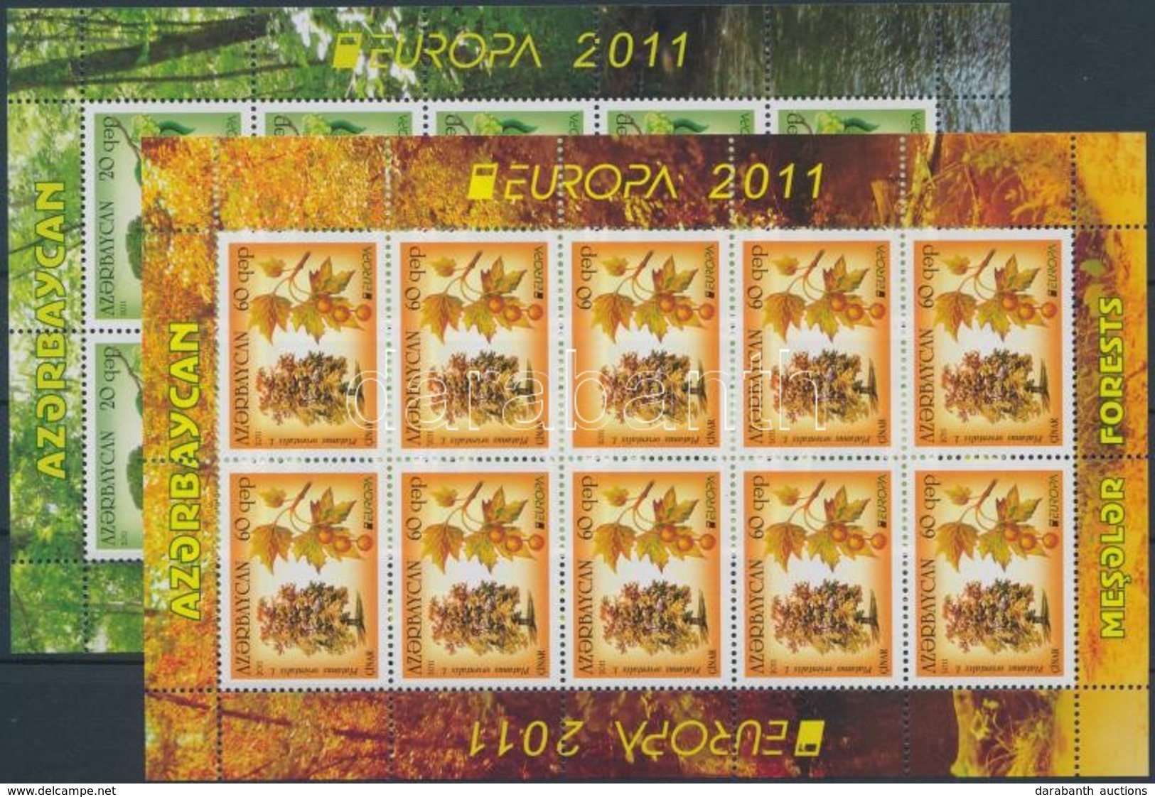 ** 2011 Europa CEPT Erdők Kisívsor Mi 840 - 841A - Sonstige & Ohne Zuordnung